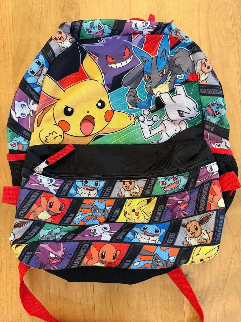 Bioworld Pokemon Character All-Over Print Kids 16-Inch Backpack